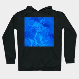 Neon Blue Cow Parsley Hoodie